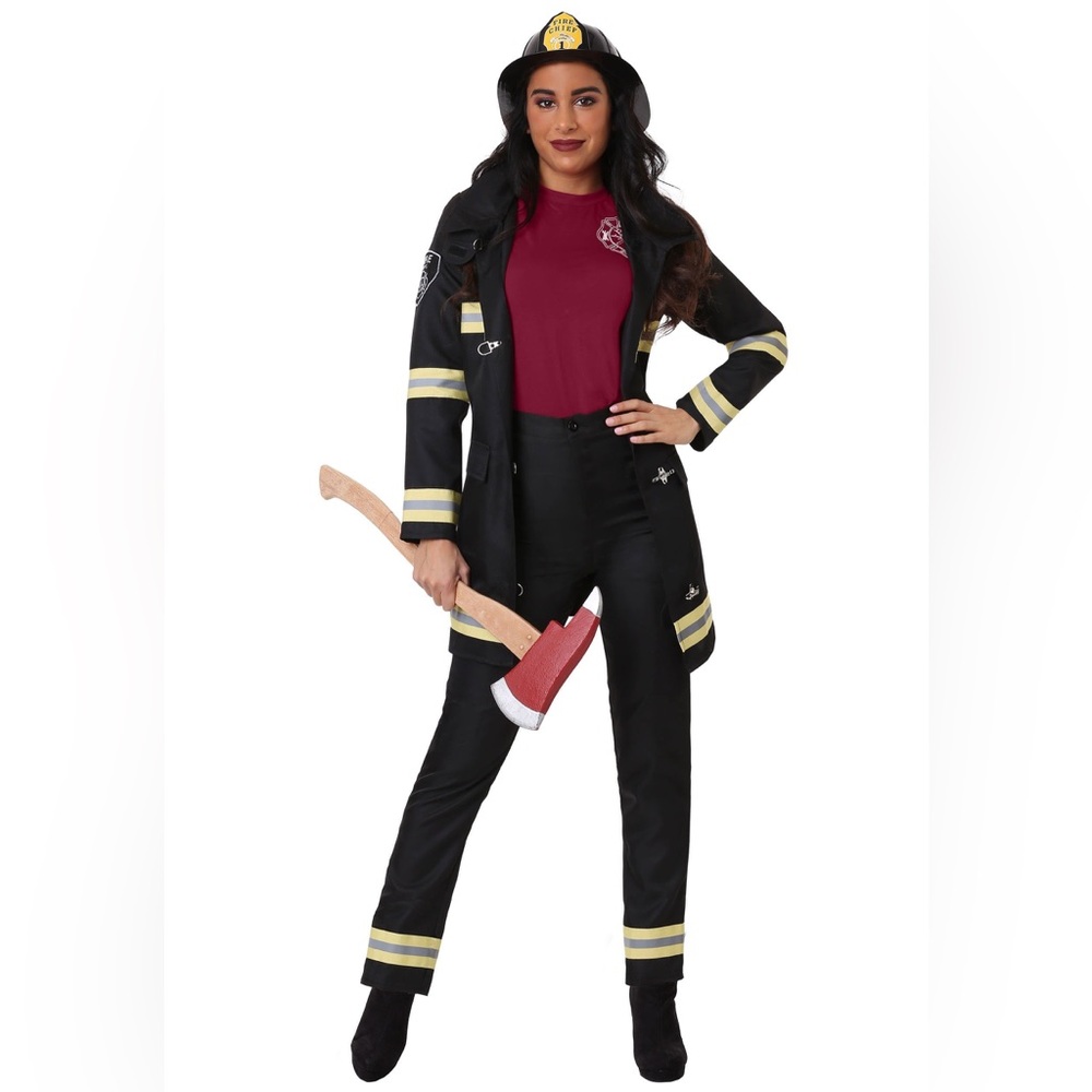 Small Women’s Black Firefighter Costume